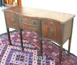 Mahogany Wood Antique Edwardian Sideboard Cabinet / Buffet Bar