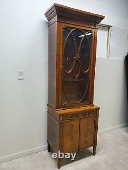 Maitland Smith Georgian Display Cabinet hutch flame mahogany hutch