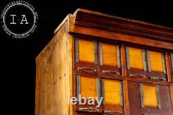 Massive Antique Maple Dry Goods Cabinet