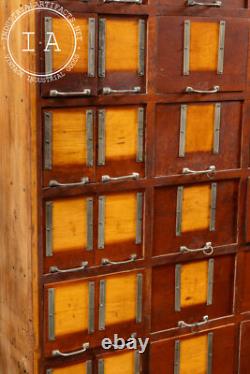 Massive Antique Maple Dry Goods Cabinet