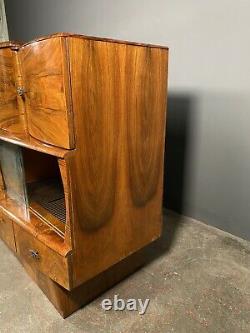 Mid 20th Century Art Deco Walnut Cocktail Cabinet