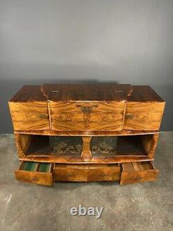 Mid 20th Century Art Deco Walnut Cocktail Cabinet