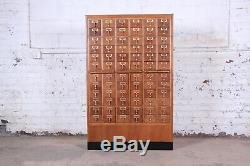 Mid-Century 72-Drawer Library Card Catalog