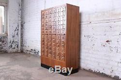 Mid-Century 72-Drawer Library Card Catalog