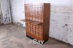 Mid-Century 72-Drawer Library Card Catalog