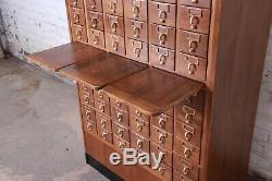 Mid-Century 72-Drawer Library Card Catalog