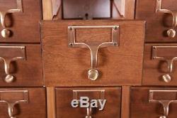 Mid-Century 72-Drawer Library Card Catalog