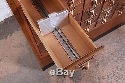 Mid-Century 72-Drawer Library Card Catalog