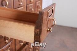 Mid-Century 72-Drawer Library Card Catalog