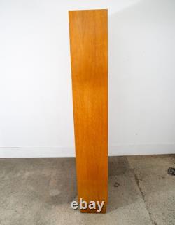 Mid Century Danish Modern Bookshelf Cabinet Modular Blonde Oak LP Storage Mcm