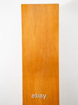 Mid Century Danish Modern Bookshelf Cabinet Modular Blonde Oak LP Storage Mcm