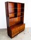 Mid Century Danish Modern Bookshelf Cabinet Rosewood Drawers Omann Jun Drawers