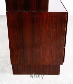 Mid Century Danish Modern Bookshelf Cabinet Rosewood Drawers Omann Jun Drawers