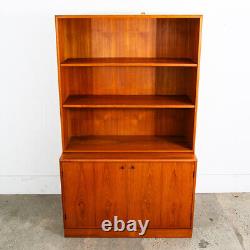 Mid Century Danish Modern Bookshelf Cabinet Teak Shelves GP Mobilia Denmark