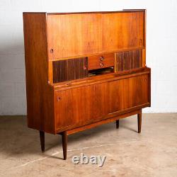 Mid Century Danish Modern Credenza Highboard Johannes Andersen J Skaaning Son VG