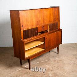 Mid Century Danish Modern Credenza Highboard Johannes Andersen J Skaaning Son VG