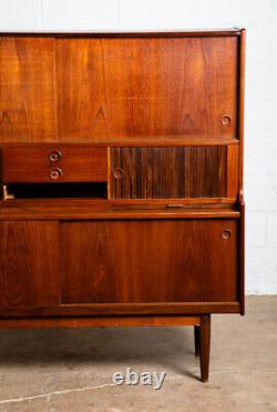 Mid Century Danish Modern Credenza Highboard Johannes Andersen J Skaaning Son VG