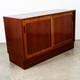 Mid Century Danish Modern Credenza Media Cabinet Rosewood Denmark Sliding Doors