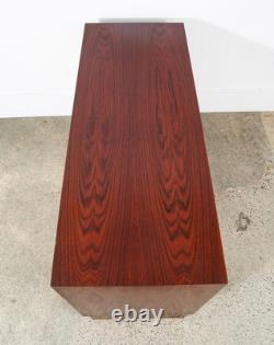 Mid Century Danish Modern Credenza Media Cabinet Rosewood Denmark Sliding Doors
