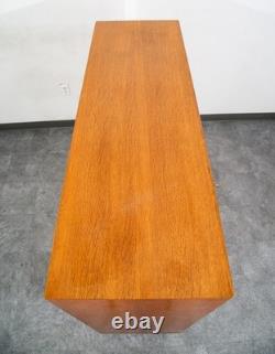 Mid Century Danish Modern Credenza Sideboard 4 Drawers Teak Oak Mcm Denmark Mcm