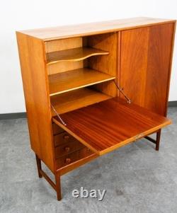 Mid Century Danish Modern Credenza Sideboard 4 Drawers Teak Oak Mcm Denmark Mcm