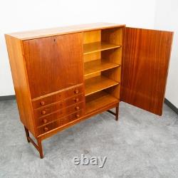 Mid Century Danish Modern Credenza Sideboard 4 Drawers Teak Oak Mcm Denmark Mcm