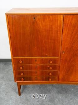Mid Century Danish Modern Credenza Sideboard 4 Drawers Teak Oak Mcm Denmark Mcm