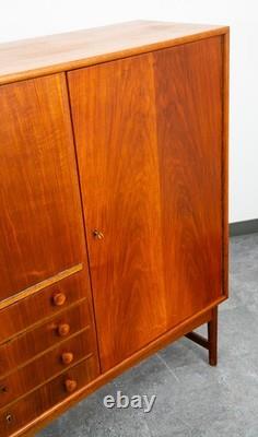 Mid Century Danish Modern Credenza Sideboard 4 Drawers Teak Oak Mcm Denmark Mcm