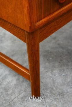 Mid Century Danish Modern Credenza Sideboard 4 Drawers Teak Oak Mcm Denmark Mcm
