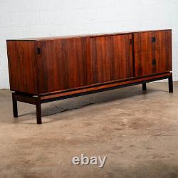 Mid Century Danish Modern Credenza Sideboard Rosewood Chr. Linneberg Drawers 77