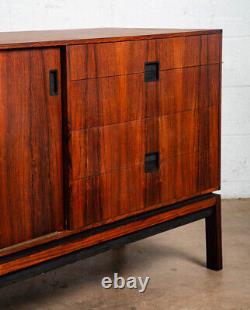 Mid Century Danish Modern Credenza Sideboard Rosewood Chr. Linneberg Drawers 77