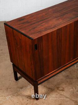 Mid Century Danish Modern Credenza Sideboard Rosewood Chr. Linneberg Drawers 77