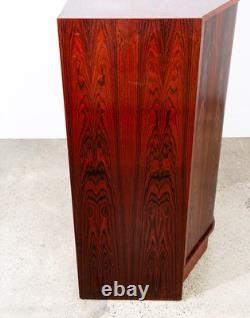 Mid Century Danish Modern Credenza Sideboard Rosewood Tambour Door Drawers Mcm