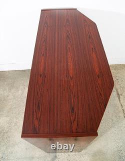 Mid Century Danish Modern Credenza Sideboard Rosewood Tambour Door Drawers Mcm