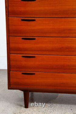 Mid Century Danish Modern Highboy Dresser 7 Drawer Teak Ib Kofod Larsen Mcm