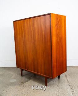 Mid Century Danish Modern Highboy Dresser 7 Drawer Teak Ib Kofod Larsen Mcm