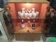 Mid-century Liquor Cabinet/display Case Withtinted Glass Doors