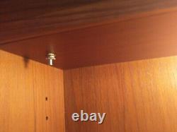 Mid-Century Liquor Cabinet/Display Case withTinted Glass Doors
