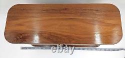 Mid Century Mod Teakwood Double Tambour Door Hanging Shelf Cabinet 1960's