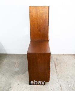 Mid Century Modern Audio Cabinet Record Storage Credenza Low 4 Doors Custom Hifi
