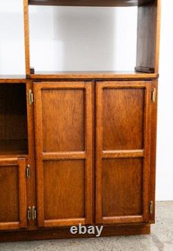 Mid Century Modern Audio Cabinet Record Storage Credenza Low 4 Doors Custom Hifi