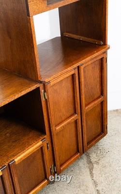 Mid Century Modern Audio Cabinet Record Storage Credenza Low 4 Doors Custom Hifi