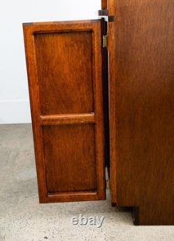 Mid Century Modern Audio Cabinet Record Storage Credenza Low 4 Doors Custom Hifi
