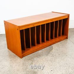 Mid Century Modern Cabinet Audio Vinyl Storage Teak LP Hifi Audiophile Vintage