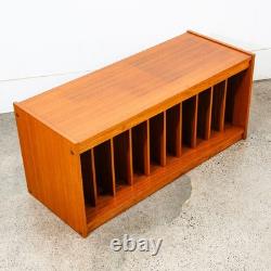Mid Century Modern Cabinet Audio Vinyl Storage Teak LP Hifi Audiophile Vintage