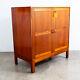 Mid Century Modern Compact Credenza Cabinet Solid Mahogany Soborg 16 Drawers Mcm