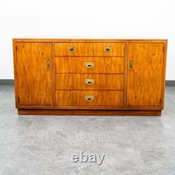 Mid Century Modern Credenza Dresser Drexel 5 Drawer Brass Handles Passage Mcm