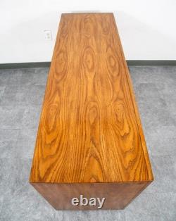 Mid Century Modern Credenza Dresser Drexel 5 Drawer Brass Handles Passage Mcm