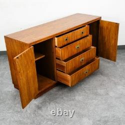 Mid Century Modern Credenza Dresser Drexel 5 Drawer Brass Handles Passage Mcm