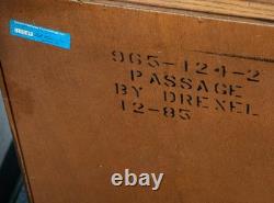 Mid Century Modern Credenza Dresser Drexel 5 Drawer Brass Handles Passage Mcm